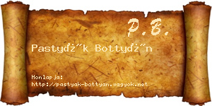 Pastyák Bottyán névjegykártya